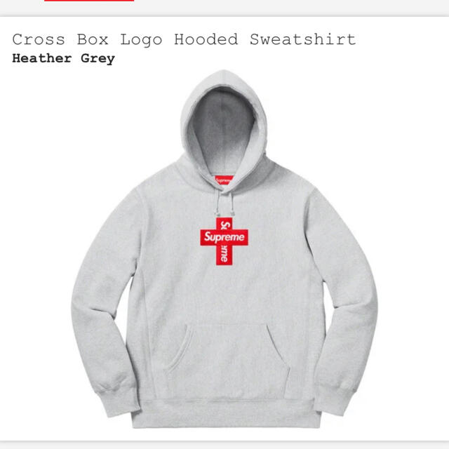 SUPREME CROSS BOX LOGO hooded sweatshirtパーカー