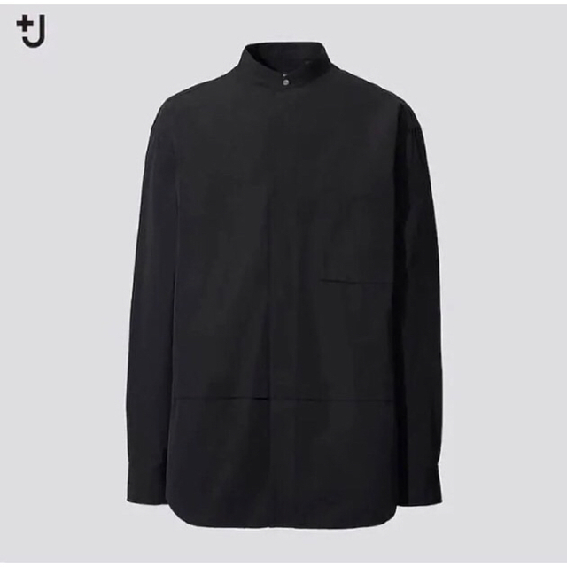 UNIQLO(ユニクロ)のユニクロ ジルサンダー +J スーピマコットンオーバーサイズスタンドカラーシャツ メンズのトップス(シャツ)の商品写真