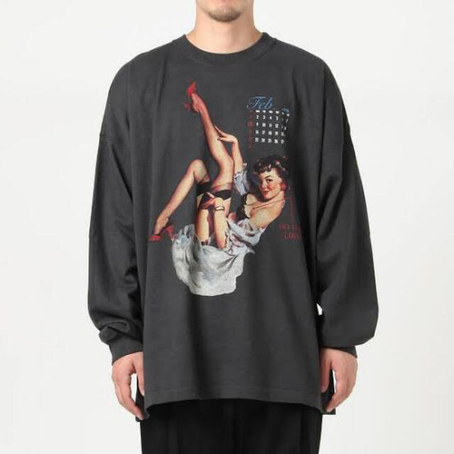 SUNSEA(サンシー)のDAIRIKU 20AW Pinup Girl Long Sleeve Tee メンズのトップス(Tシャツ/カットソー(七分/長袖))の商品写真