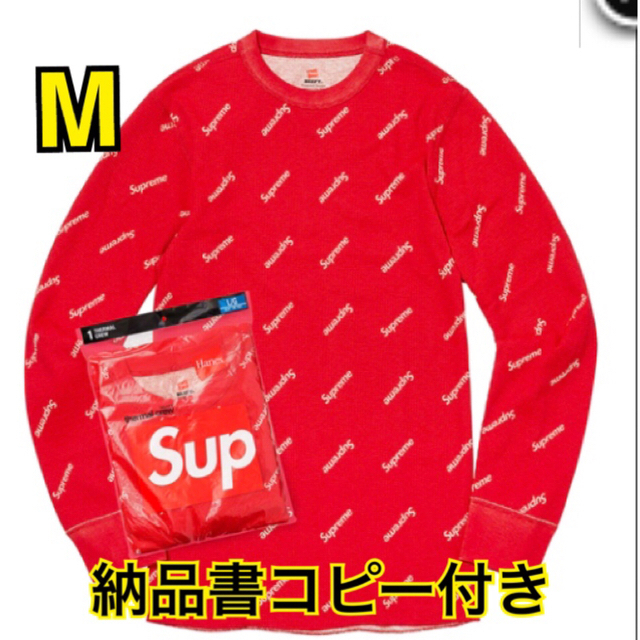 Supreme Hanes Thermal Crew supremeサーマル - Tシャツ/カットソー(七