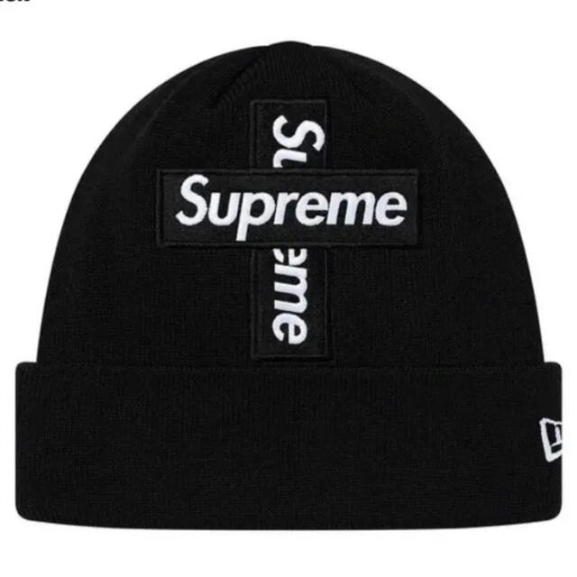 Supreme cross box Logo Beanie  Blackメンズ