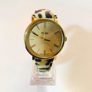 タイメックス(TIMEX)の出品価格から半額以下！！タイメックス　アナログ腕時計　アニマル柄　レディース(腕時計)