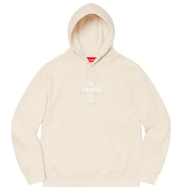 【m】Cross Box Logo Hooded Sweatshirt