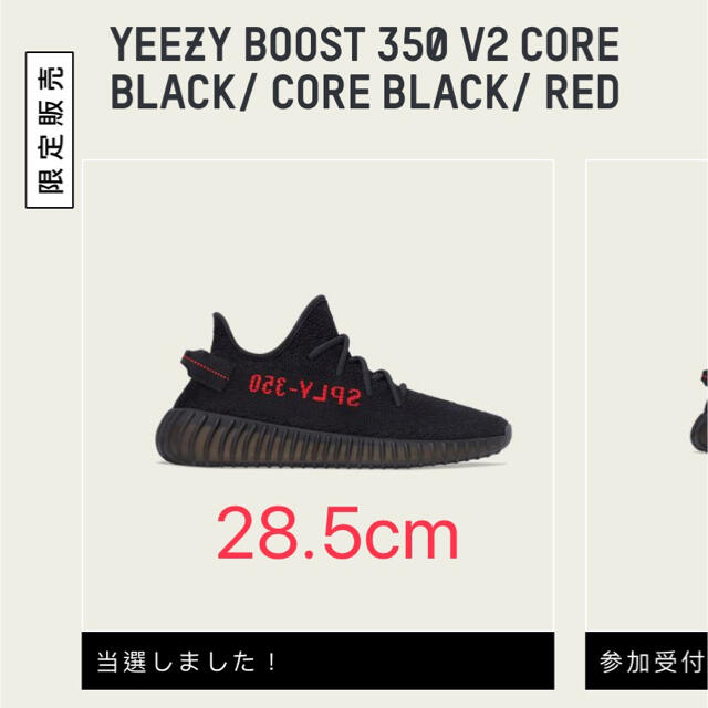 adidas YEEZY BOOST 350 V2 BRED 28.5cm