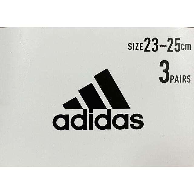 adidas(アディダス)のadidas アディダス レディースソックス 23㎝〜25㎝ 3足セット レディースのレッグウェア(ソックス)の商品写真