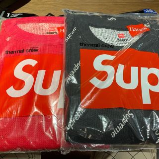 シュプリーム(Supreme)のSupreme/Hanes Thermal Crew Lサイズ 2色set(Tシャツ/カットソー(七分/長袖))