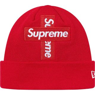 シュプリーム(Supreme)のNew Era Cross Box Logo Beanie シュプリーム (ニット帽/ビーニー)