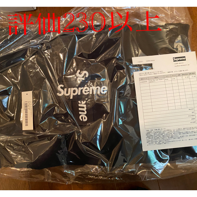 Supreme box logo cross hooded ブラック  L