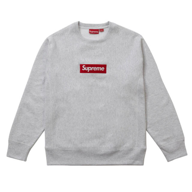 Supreme Box Logo Crewneck FW18 Ash Grey