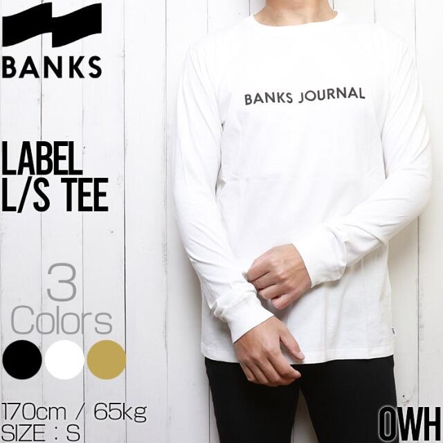 BANKS バンクス LABEL L/S TEE ロングスリーブTEE - Tシャツ