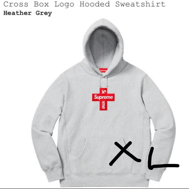 Supreme - supreme cross box logo hooded X Lサイズ