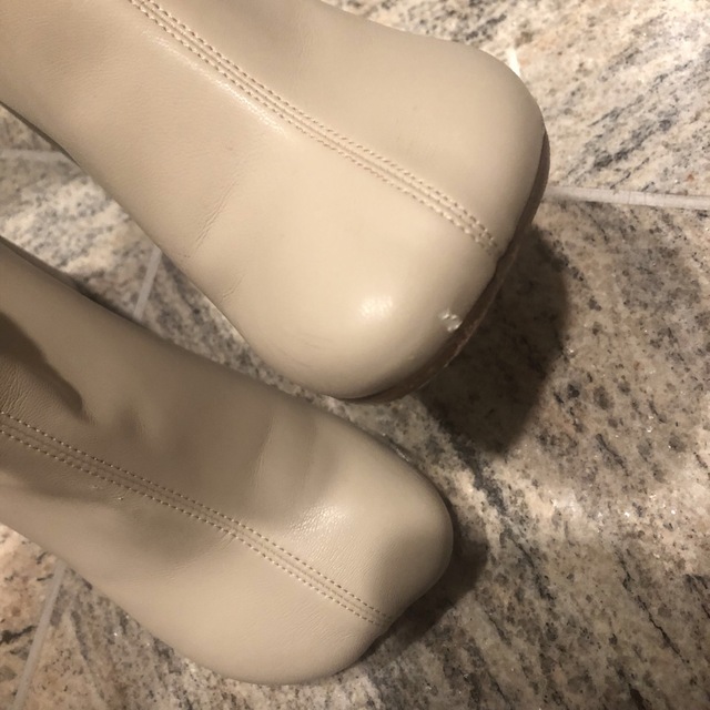 mm6 maison margiela ソックスブーツ  ヌードカラー ブーツ