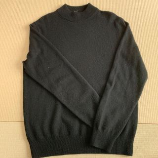 ユニクロ(UNIQLO)のユニクロ　カシミヤ　ハイネック　ブラック(ニット/セーター)