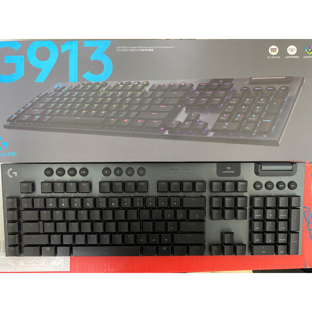 「値下げ」ほぼ新品 ロジクール G913 茶軸 キーボード US配列