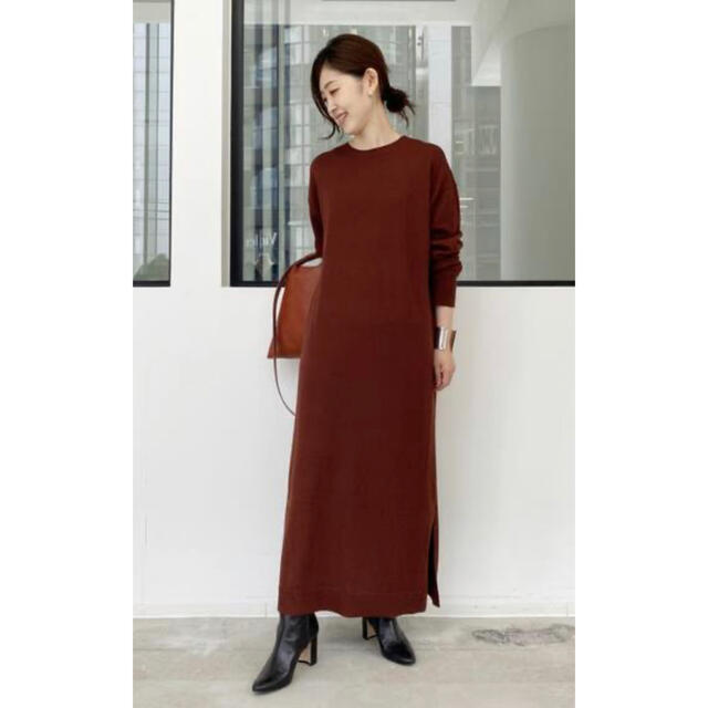 L'Appartement DEUXIEME CLASSE(アパルトモンドゥーズィエムクラス)のアパルトモン：Knit Dress レディースのワンピース(ロングワンピース/マキシワンピース)の商品写真