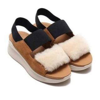 アグ(UGG)の★sweet様専用取置★UGGファー付サンダル　SILVERLAKE(サンダル)