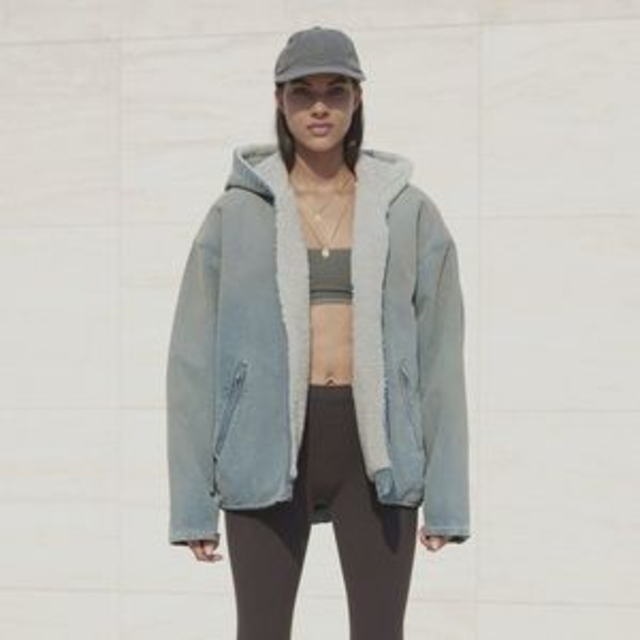 yeezy season shearling jacket