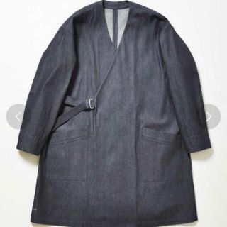 ジョンブル(JOHNBULL)の【新品・タグ付き】john bull タイロッケンコート デニム ノーカラー(トレンチコート)