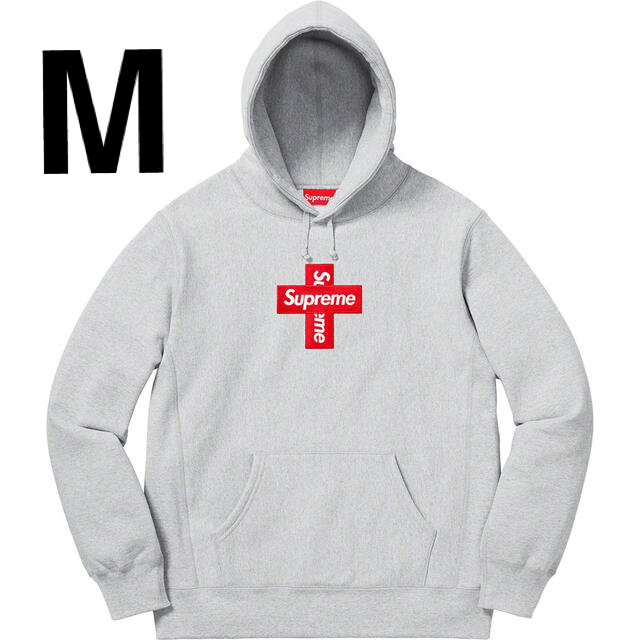 Supreme - supreme Cross Box Logo Heather Grey M