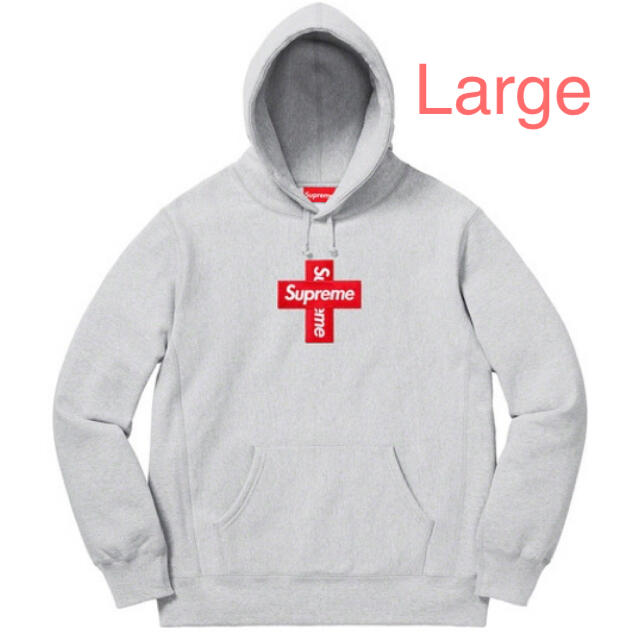 Supreme Cross Box Logo Hooded Sweatshirt