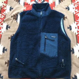 パタゴニア(patagonia)のパタゴニア レトロX ベスト　アメリカ製　Mサイズ　ネイビー(ベスト)