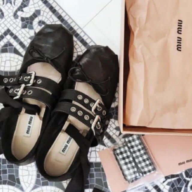 (美品)MIU MIU バレエシューズ