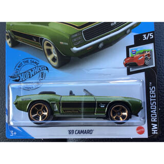 シボレー(Chevrolet)のHW ホットウィール ‘69 CAMARO カマロ グリーン 緑 シボレー(ミニカー)