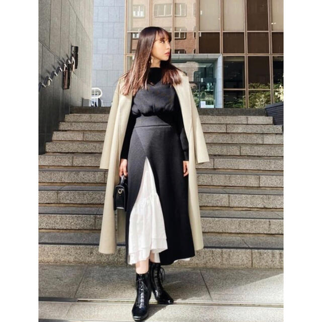 rienda 【rienda】ティアードインラップknit OPの通販 by ????My sweet shop????|リエンダならラクマ リエンダ rienda 2way 長袖フレンチロングマキシワンピース
