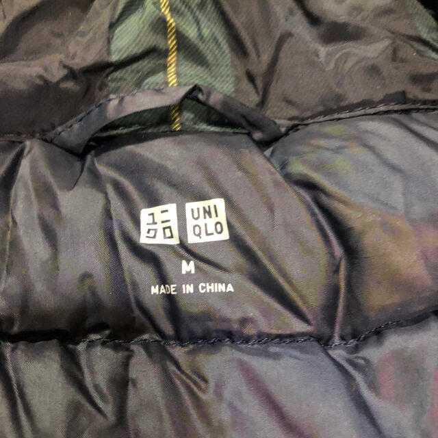 UNIQLO(ユニクロ)のお値下げ　ユニクロ　ウルトラライトダウン　チェック柄 レディースのジャケット/アウター(ダウンベスト)の商品写真