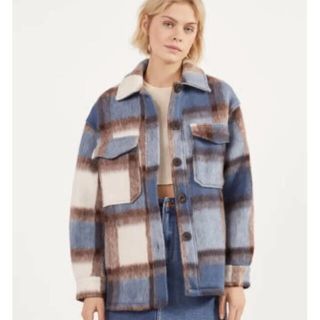 ベルシュカ(Bershka)の値下げ不可　ベルシュカ　チェックジャケット　cpoジャケット　シャツジャケット(その他)