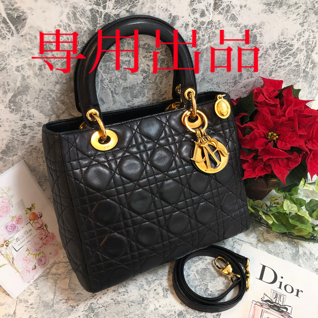 日本限定モデル】 Christian Dior ブラック バッグ カナージュ