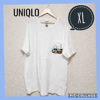 ユニクロ(UNIQLO)の【美品】UNIQLO✕北斎ブルー  富嶽三十六景Tシャツ(Tシャツ/カットソー(半袖/袖なし))