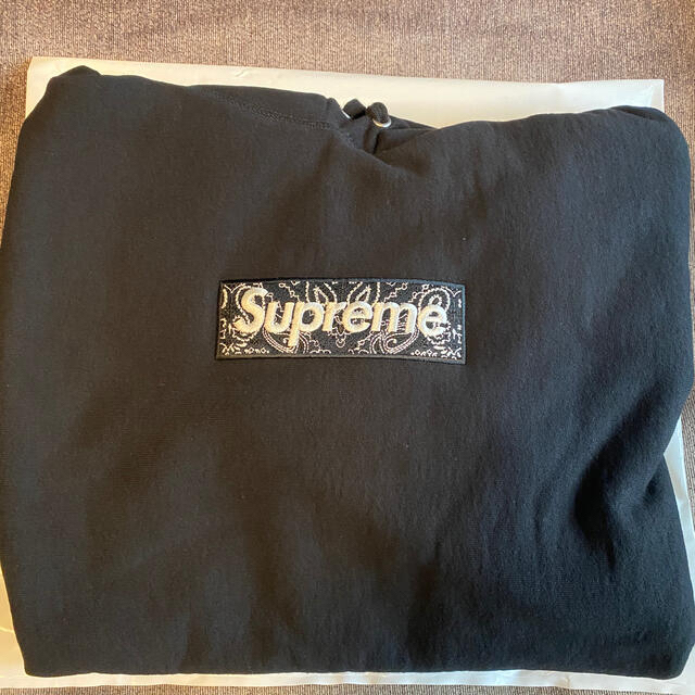 BlackSIZEMサイズ supreme bandana box logo hooded
