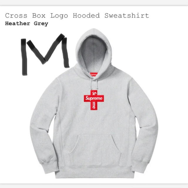 supreme Cross Box Logo Hooded Sweatshirt目立った傷や汚れはありません