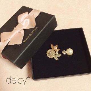 メゾンドフルール(Maison de FLEUR)の最終値下げ♡メゾンドフルール♡ビジューイヤリング+°(イヤリング)