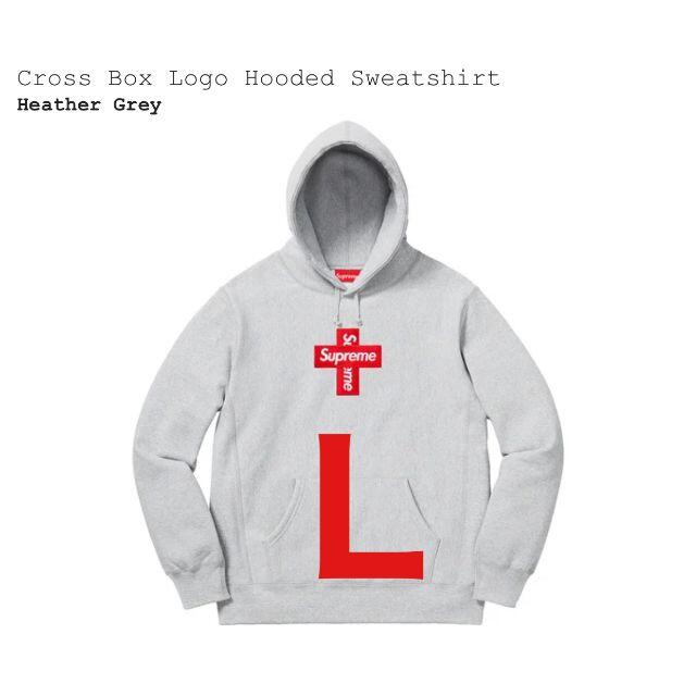 supreme Cross Box Logo Hooded Sweatshirt