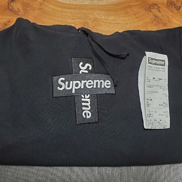 Supreme Cross Box Logo Hooded BLACK S