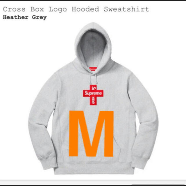 人気提案 Supreme - Supreme CrossBoxLogo Hooded Sweatshirt M パーカー