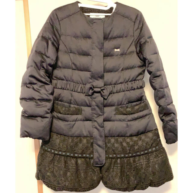 TOCCA(トッカ)の極美品　TOCCA ダウンコート　ネイビー　140 キッズ/ベビー/マタニティのキッズ服女の子用(90cm~)(コート)の商品写真