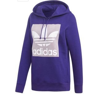 アディダス(adidas)のパープルパーカー(パーカー)