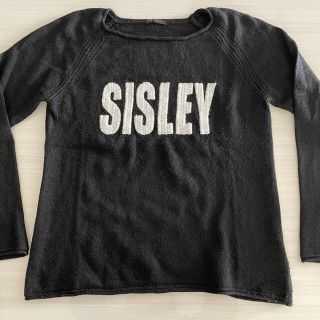 シスレー(Sisley)のシスレー 薄手 ストレッチ レタリング ボックスニット（M〜LL相当）(ニット/セーター)