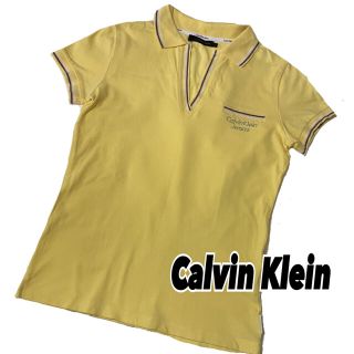 カルバンクライン(Calvin Klein)の【Calvin Klein Jeans】カルバンクライン ポロシャツL レモン色(ポロシャツ)