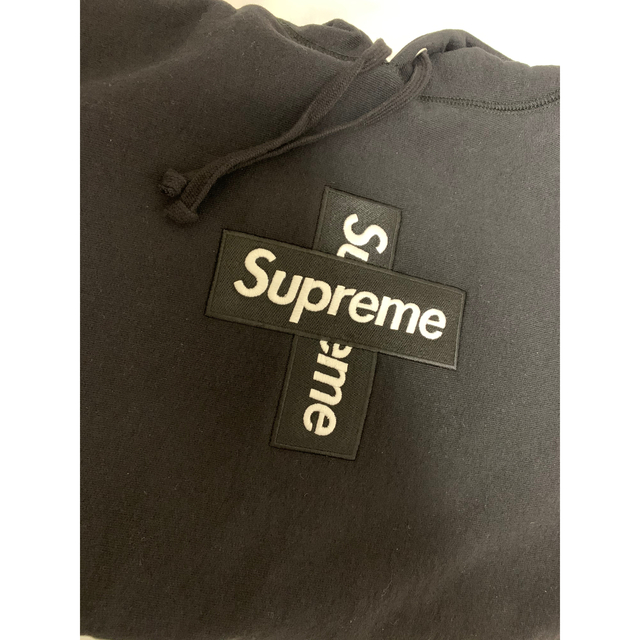 Supreme(シュプリーム)の★ブラックL★Cross Box Logo Hooded Sweatshirt メンズのトップス(パーカー)の商品写真