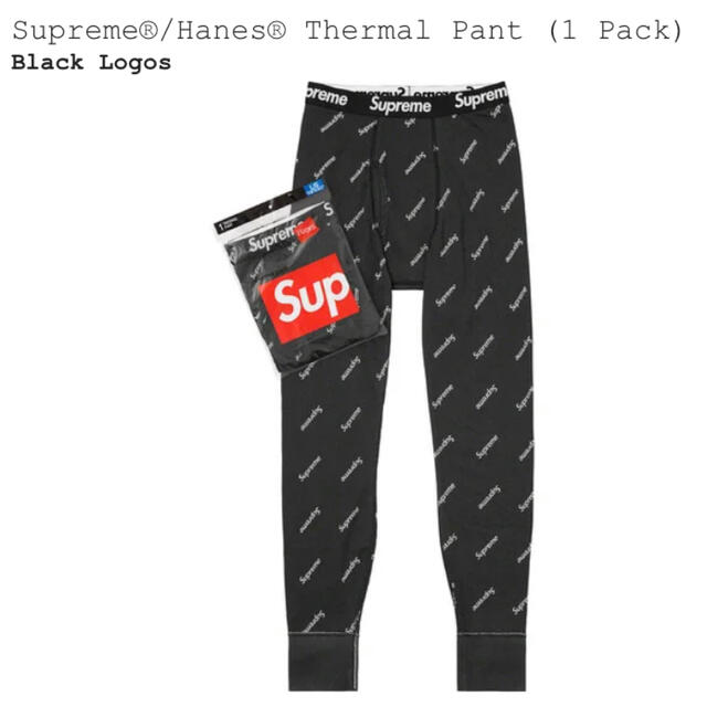 Supreme(シュプリーム)のSupreme  Hanes®︎ Thermal Pant (1 Pack) M メンズのレッグウェア(レギンス/スパッツ)の商品写真