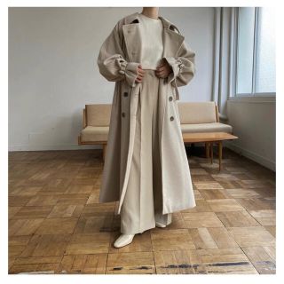 willfully jersey melton trench long coat(トレンチコート)