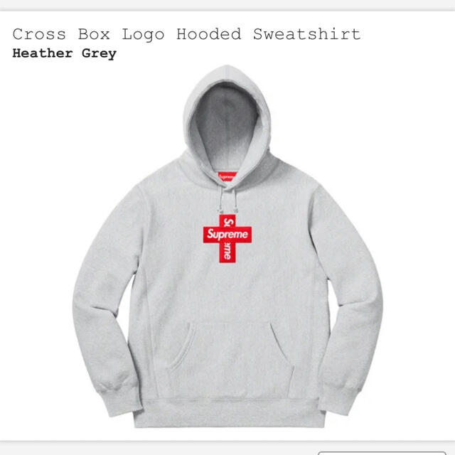 込mサイズ supreme クロスボックスロゴ グレー 人気定番 24735円