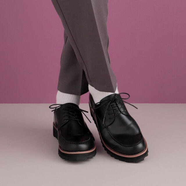 シャークソールシューズ/レースアッププレーントゥ/EMMA CLOTHES レディースの靴/シューズ(ローファー/革靴)の商品写真