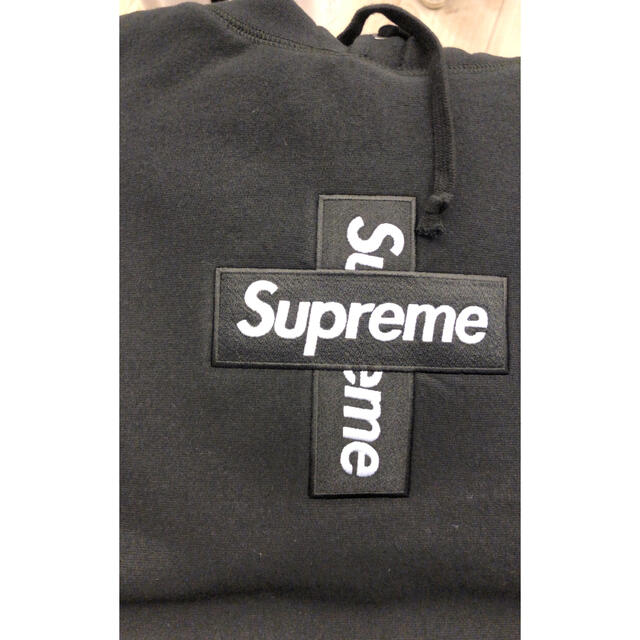 supreme Cross Box Logo Hooded Sweatshirt