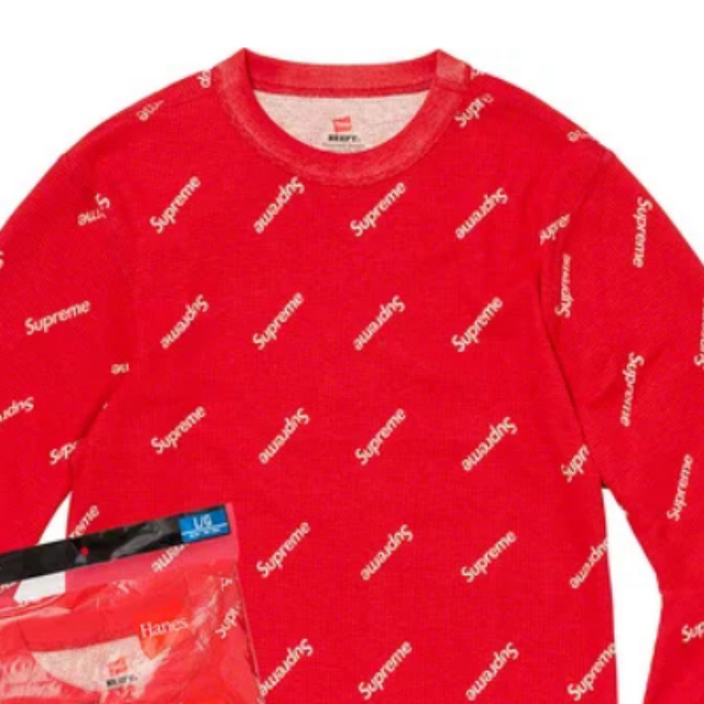 Supreme / Hanes Thermal Crew (1 Pack) 2