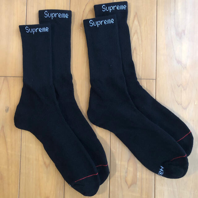 Supreme(シュプリーム)の最終値下！シュプリーム　ソックス　２枚セット メンズのレッグウェア(ソックス)の商品写真